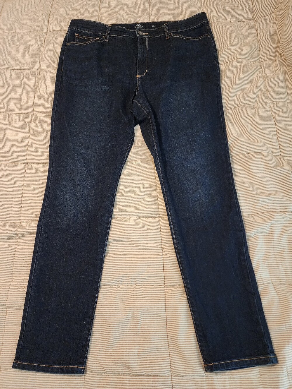 St Johns Bay Womens Jeans Sz 20 Long Dark Wash Skinny Leg Stretch